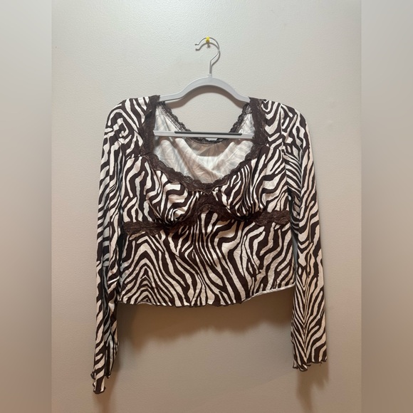Zebra Print Top - Picture 1 of 4